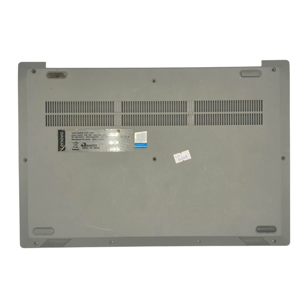 Carcaça Base Inferior Lenovo IdeaPad S145-15 IIL IWL AST Cinza AP1A4000A10 Com Detalhe