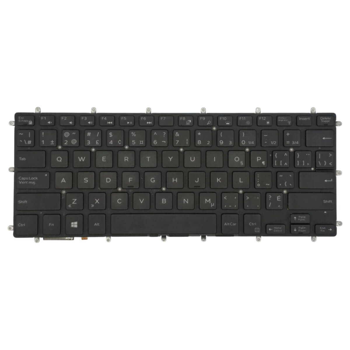 Teclado Dell Inspiron 13 7368 7370 7373 7375 7378 14 7472 15 7560 7570 7573 Frances Retroiluminado Original 0GXJHX