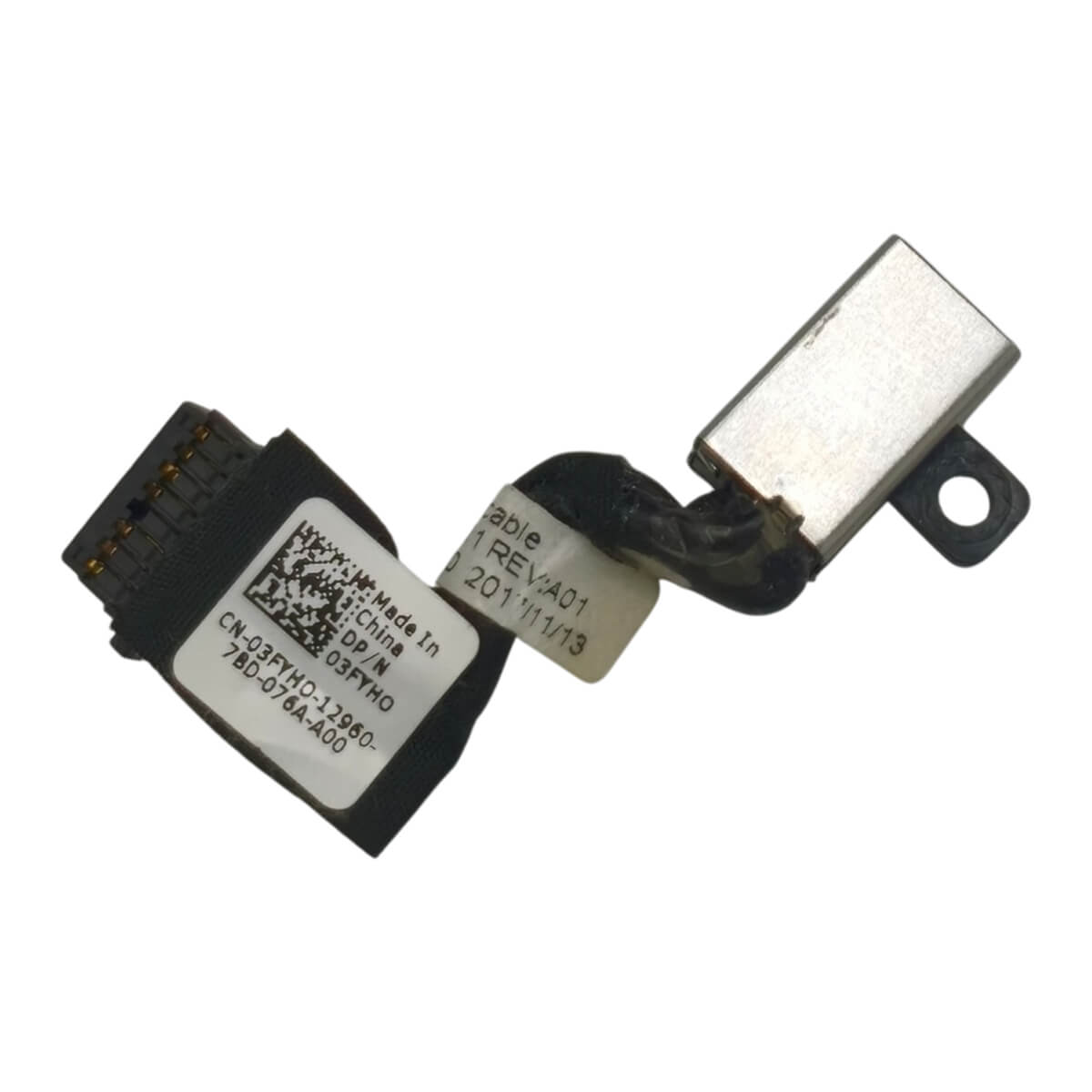Conector Dc Jack Energia Dell Inspiron 13 7370 7373 7380 03FYH0 3FYH0 450.0B502.0011 KR13 P83G