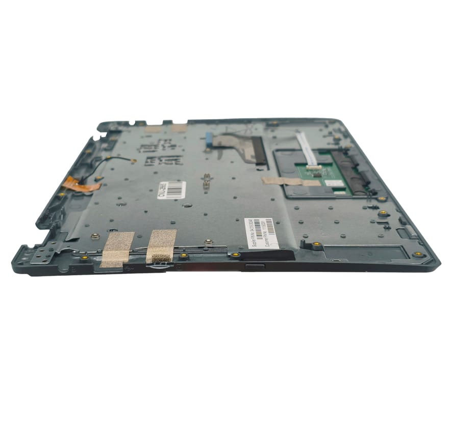 Carcaça Base Superior Com Teclado Pt-br e Touchpad Para Notebook Positivo Duo 2 em 1 C4128b Cinza