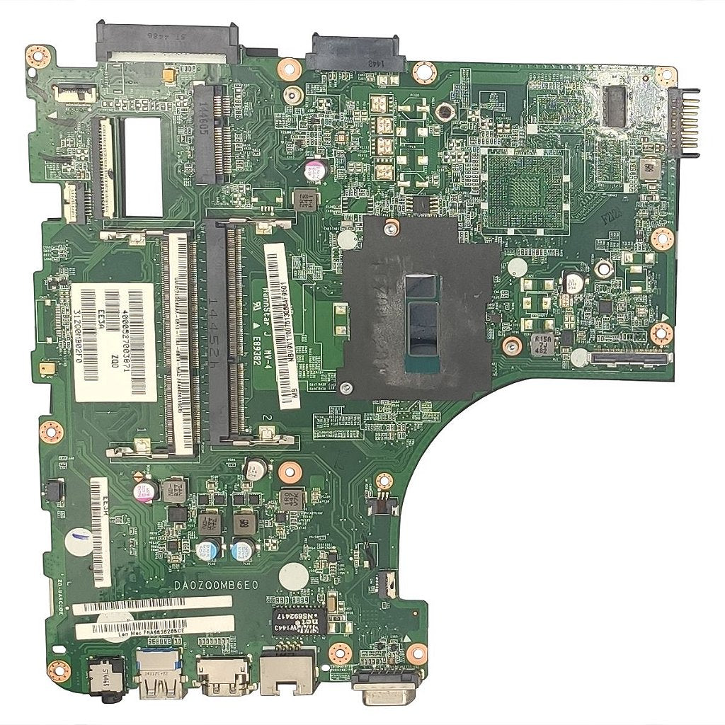 Placa Mãe Notebook Acer Aspire E5-471 V3-472 Da0zq0mb6e0 Intel I3 4°Geração