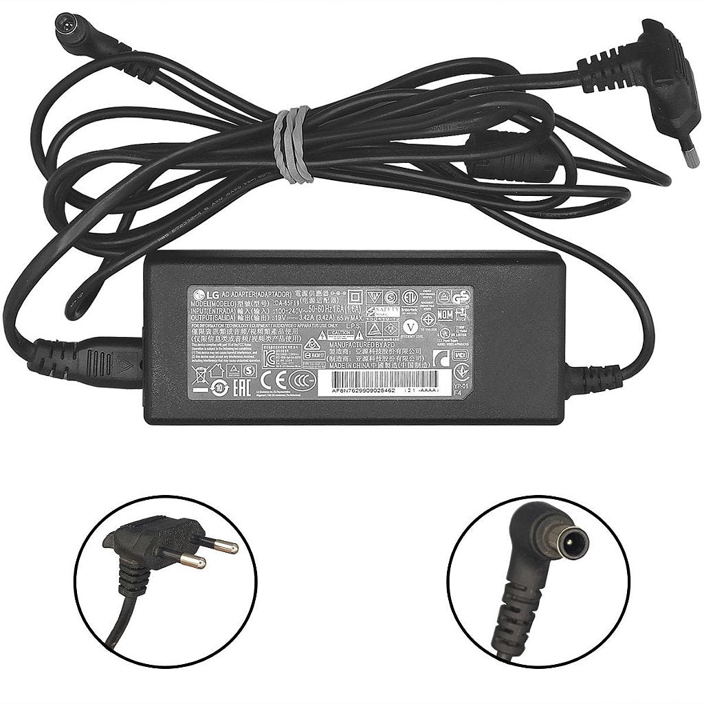 Carregador de Notebook Lg P430 19v 3.42a 65w 6.0mmx4.4mm Original