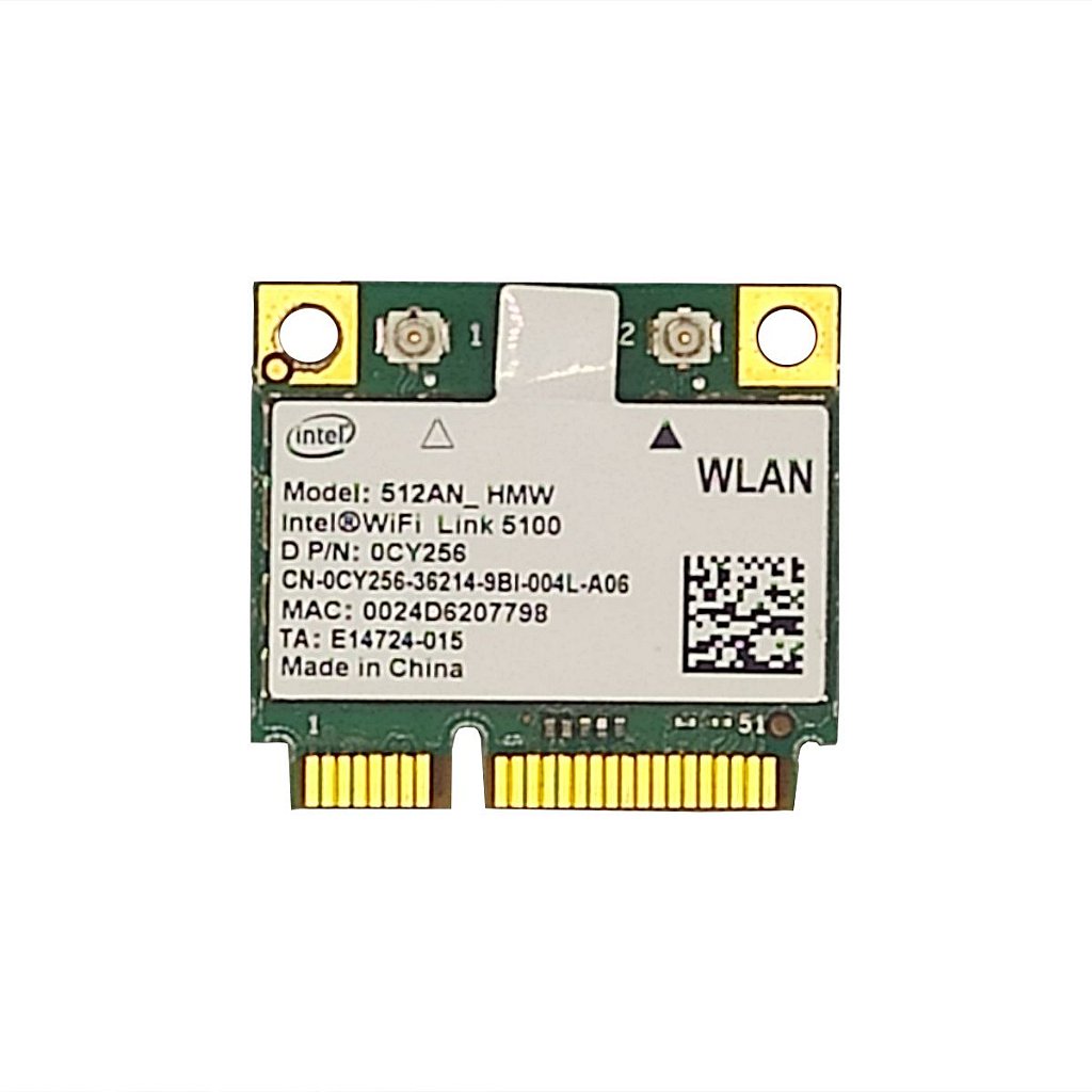 Placa Wifi Wireless Intel Link 5100 Agn 512an_Hwm 5ghz Para Notebook