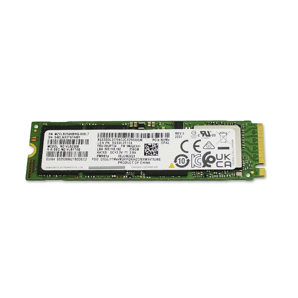 Ssd 256gb M.2 2280 Samsung Nvme Pci-e Gen3x4 Opal