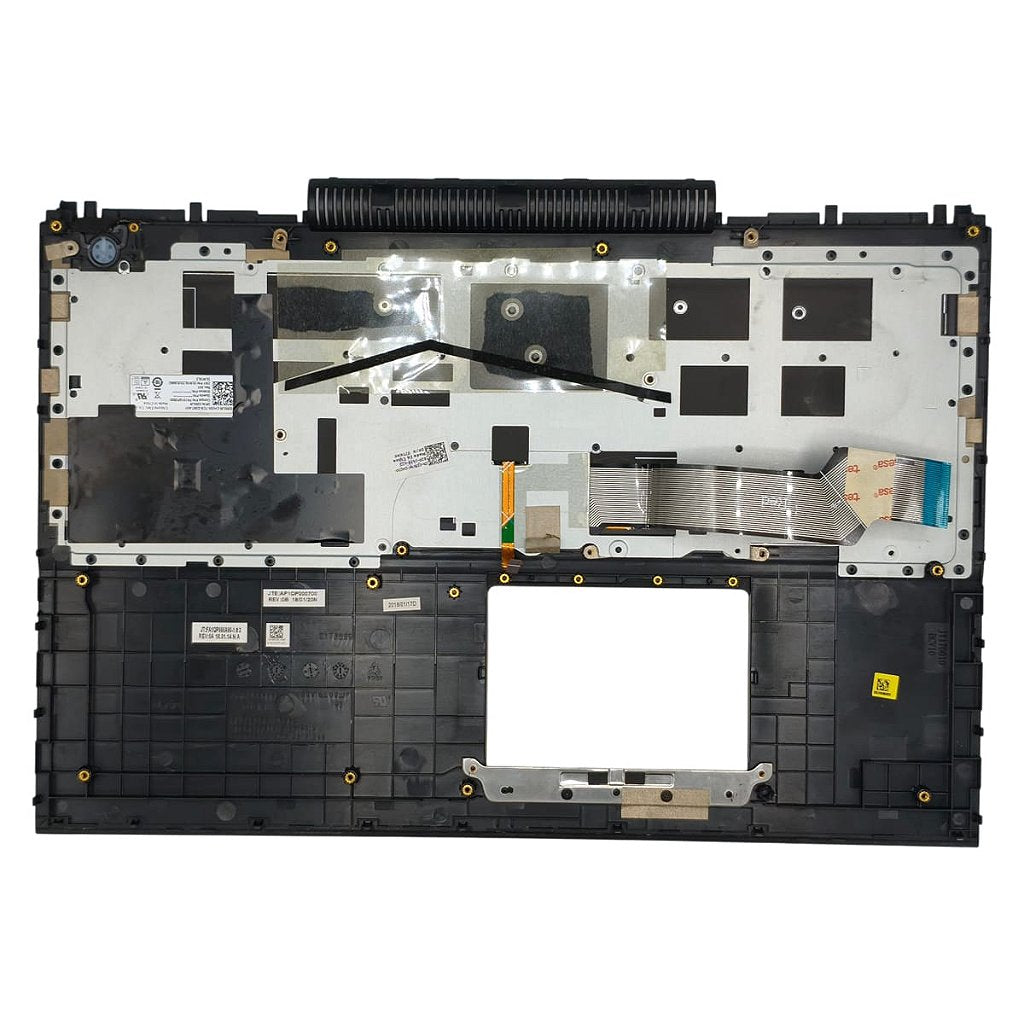 Carcaça Base Superior Com Teclado Retroiluminado Notebook Dell Inspiron 15 7566 7567 Preto