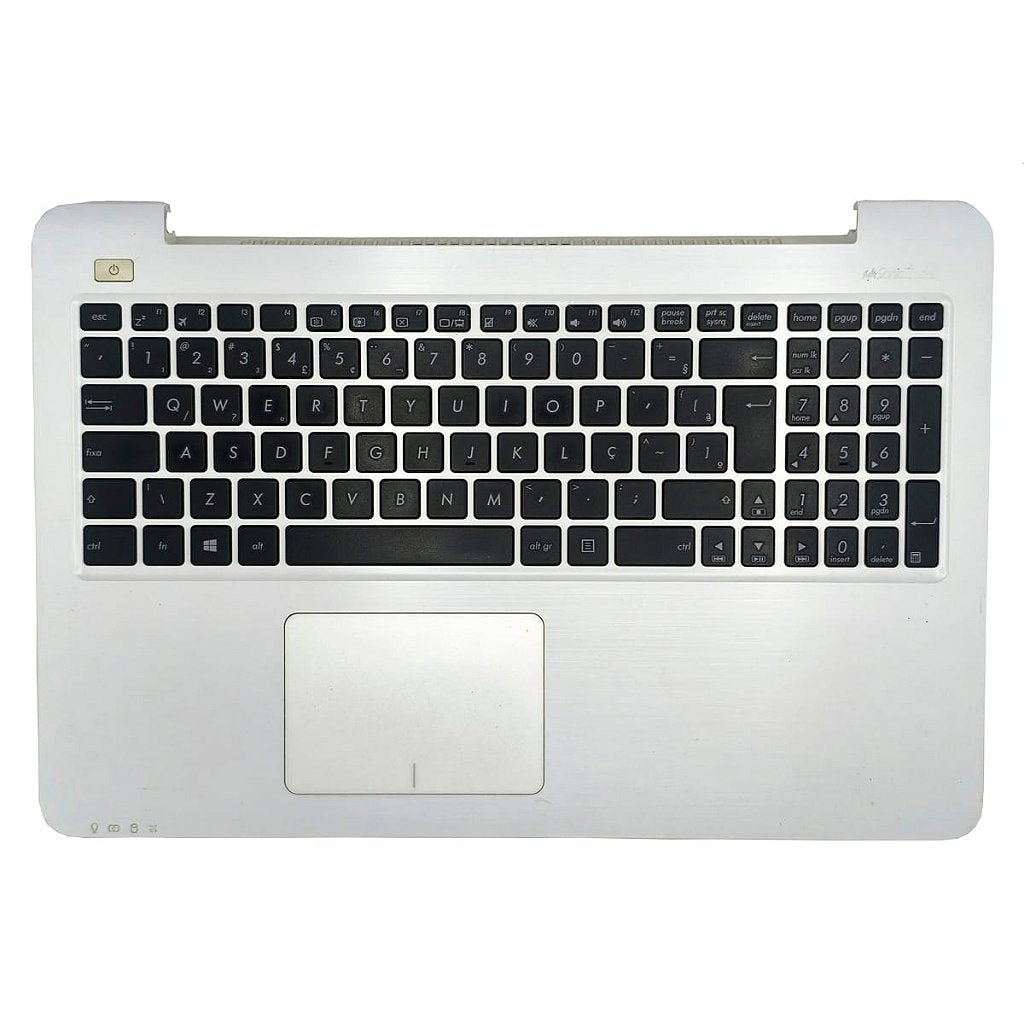 Carcaça Base Superior com Teclado Notebook Asus Z550s Z550m Z550sa Branco