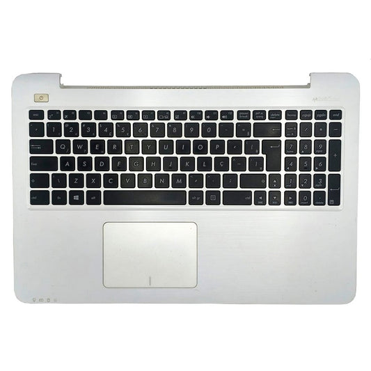 Carcaça Base Superior com Teclado Notebook Asus Z550s Z550m Z550sa Branco