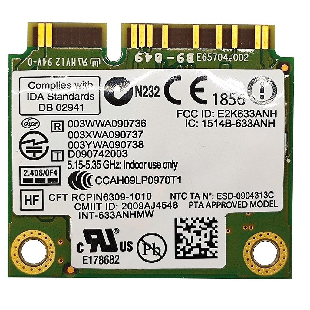 Placa Wifi Dual Band 5ghz Intel 633anhmw 04w00n Para Notebook Ml: Placa Wifi 5ghz Intel 633anhmw 04w00n Dell Latitude E6