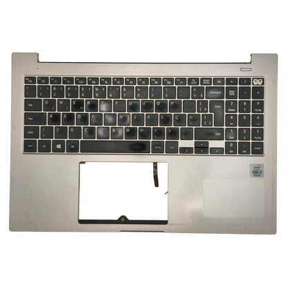 Base Superior com Teclado PT-BR Notebook Samsung NP550XCJ BA98-02233A Prata Com Detalhe