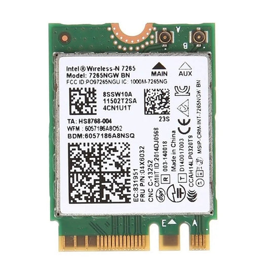 Placa Wifi Dual Band 5ghz bt4.0 Intel 7265ngw m.2 Para Notebook