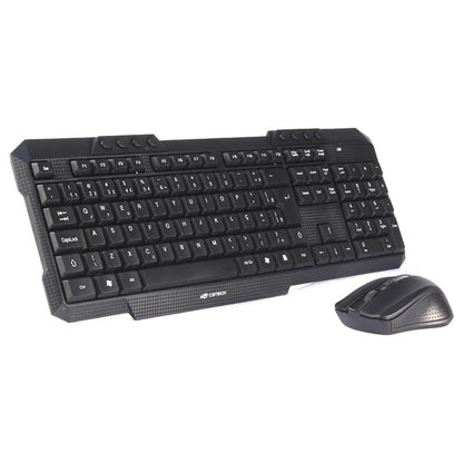 Kit Teclado e Mouse Sem Fio C3Tech K-W10 ABNT2 2.4GHz Multimidia 1600DPI Usado