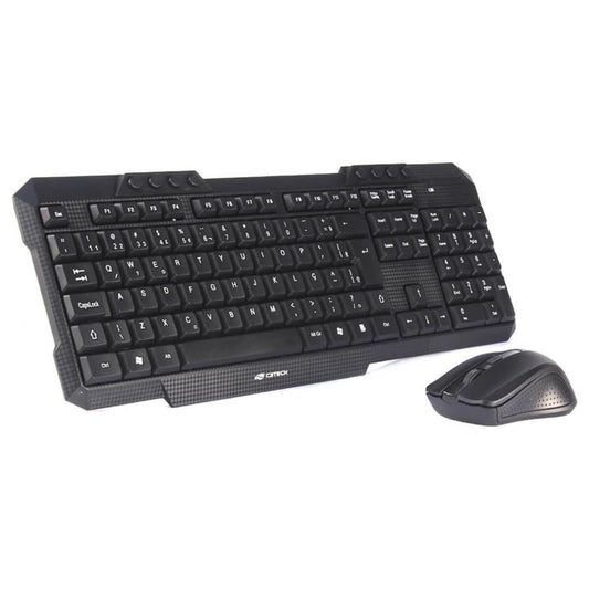 Kit Teclado e Mouse Sem Fio C3Tech K-W10 ABNT2 2.4GHz Multimidia 1600DPI Usado