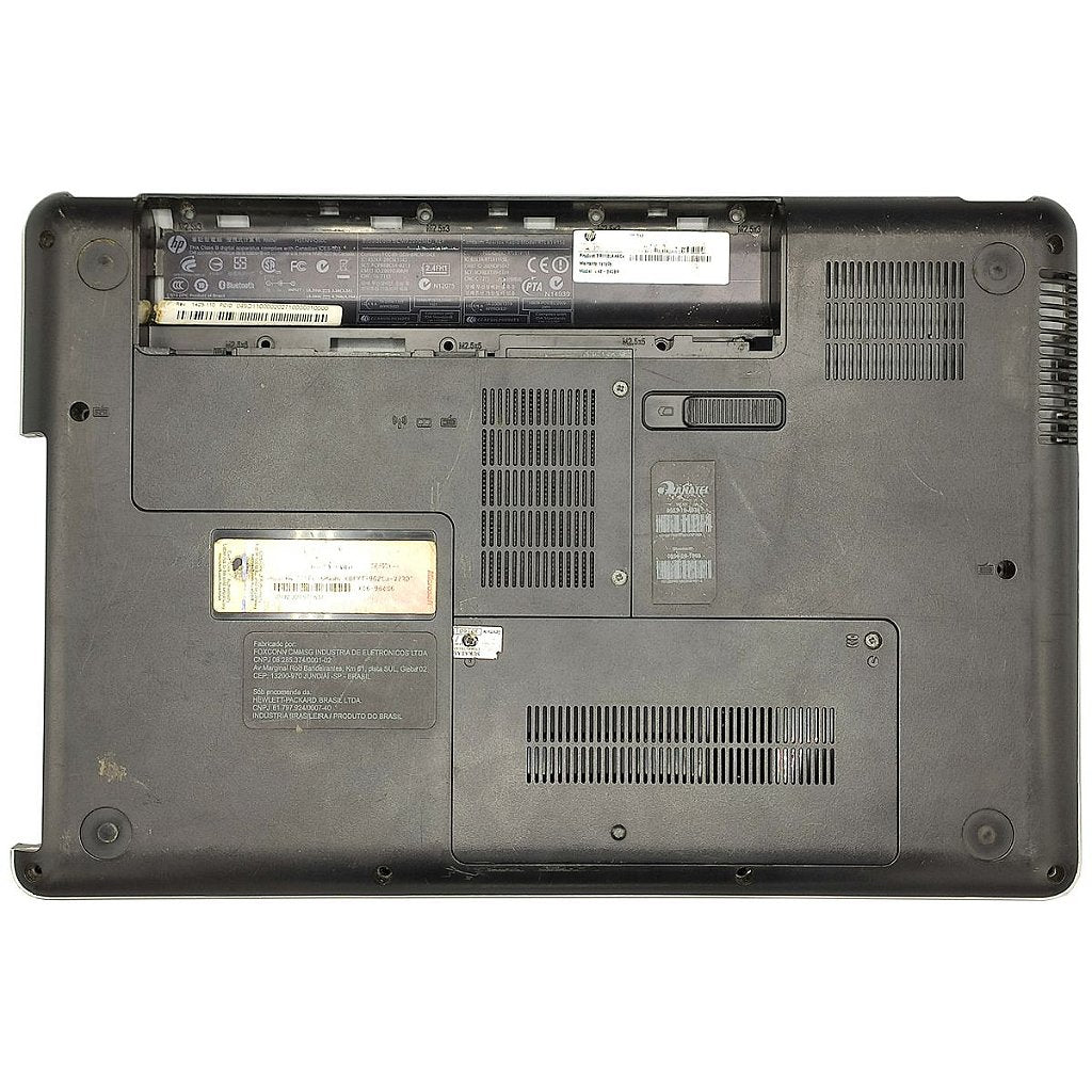 Carcaça Base Inferior Notebook Hp G42 Preto Com Prata