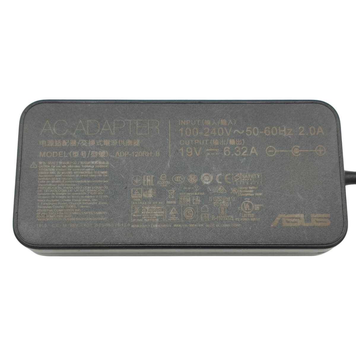 Carregador Asus TUF Gaming FX504G 120W 19V 6.32A 5.5x2.5mm ADP-120RH Bivolt Original com Cabo
