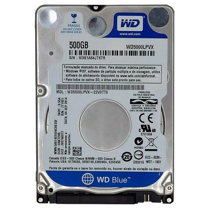 Hd 500gb Notebook Wd Samsung Toshiba Seagate Wd