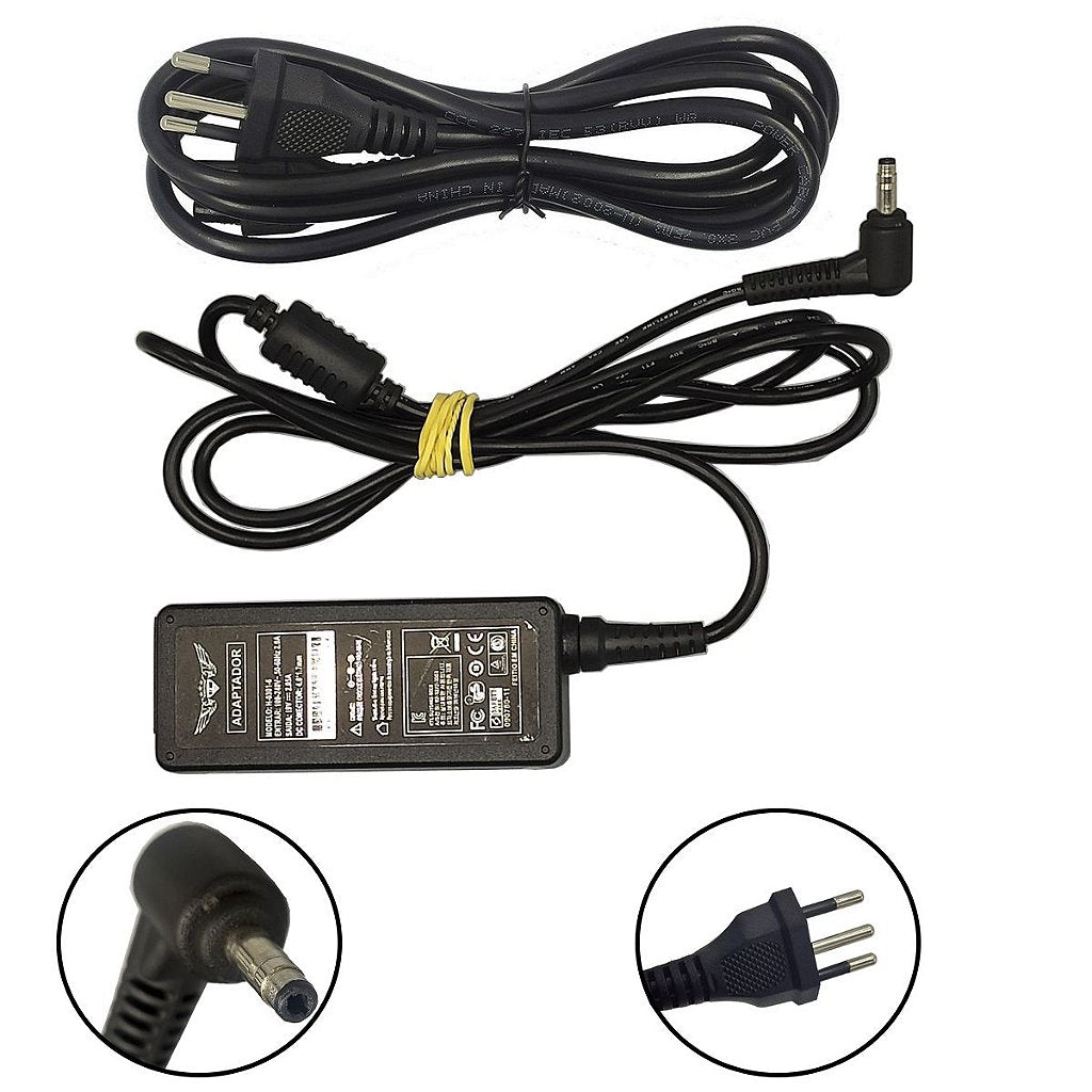 Carregador Para Notebook Hp Mini 19v 2.05a 4.0 x 1.7mm 38w Paralelo