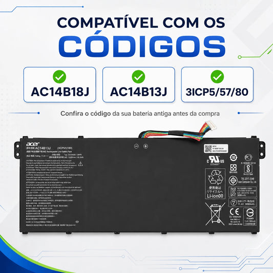 Bateria Acer Aspire Es1-520 Es1-512 Es1-521 Es1-522 Es1-531 Es1-533 11.4v Ac14b18j Original