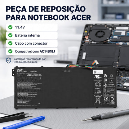Bateria Notebook Acer Aspire E3-111 E3-112 E3-112m Es1-511 Es1-512 V3-111 V5-122 V5-132 AC14B13J 11.4v Original