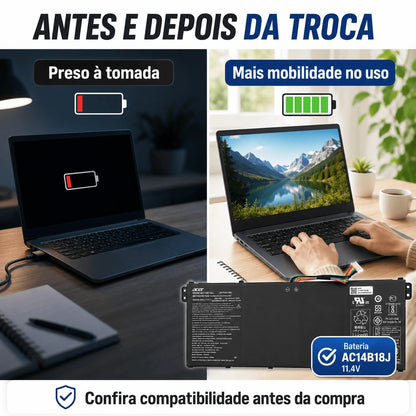 Bateria Acer Aspire Es1-520 Es1-512 Es1-521 Es1-522 Es1-531 Es1-533 11.4v Ac14b18j Original