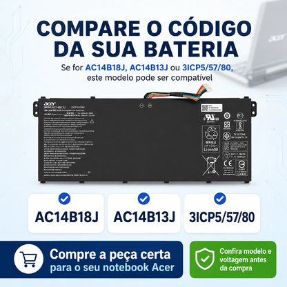 Bateria Notebook Acer Aspire V5-122P V5-132P Chromebook 13 CB5-311 11 CB3-111 15 C910 Gateway NE512 11.4v Original