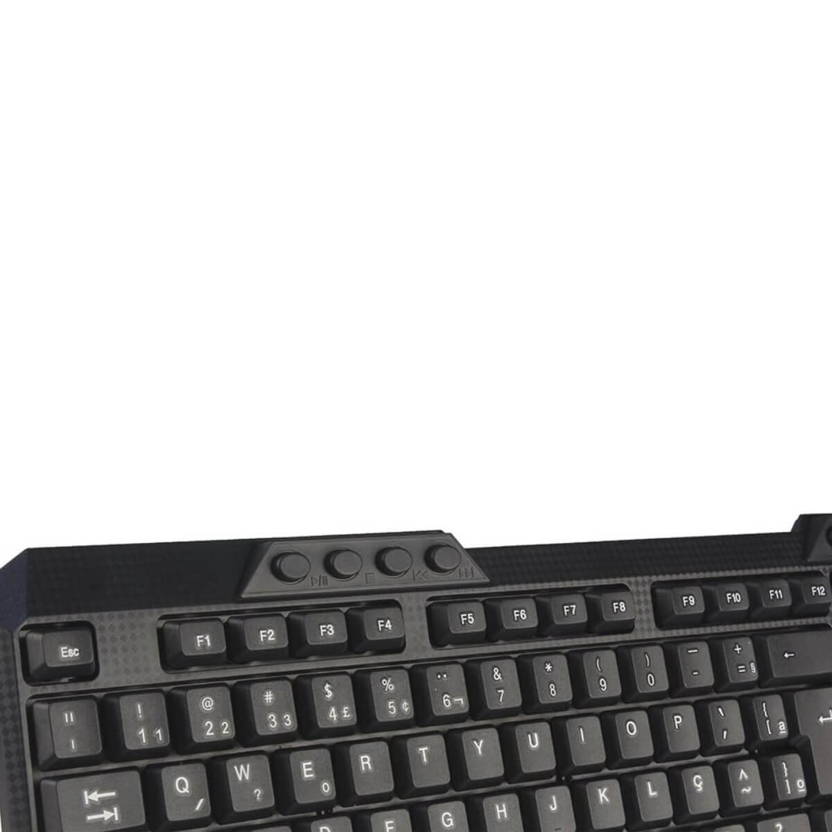 Kit Teclado e Mouse Sem Fio C3Tech K-W10 ABNT2 2.4GHz Multimidia 1600DPI Usado