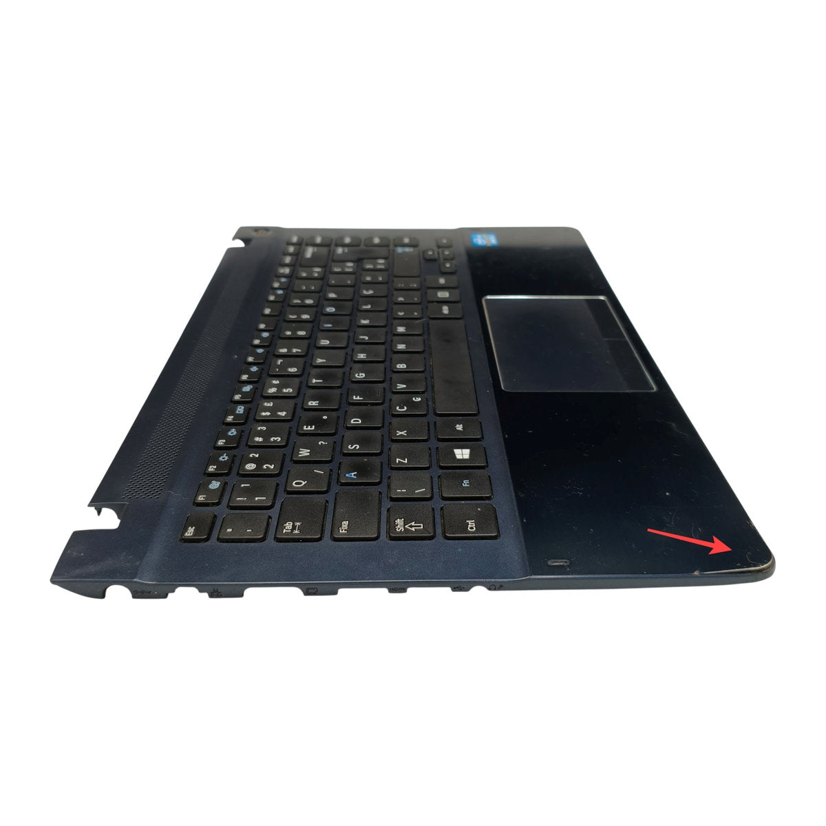 Palmrest Teclado Touchpad Samsung NP470R4E Teclado PT-BR BA75-04579P Com Detalhe