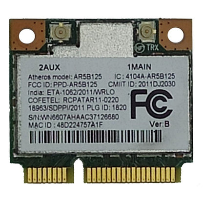 Placa Wifi Wireless Para Notebook Atheros Ar5b125 Etiqueta branca