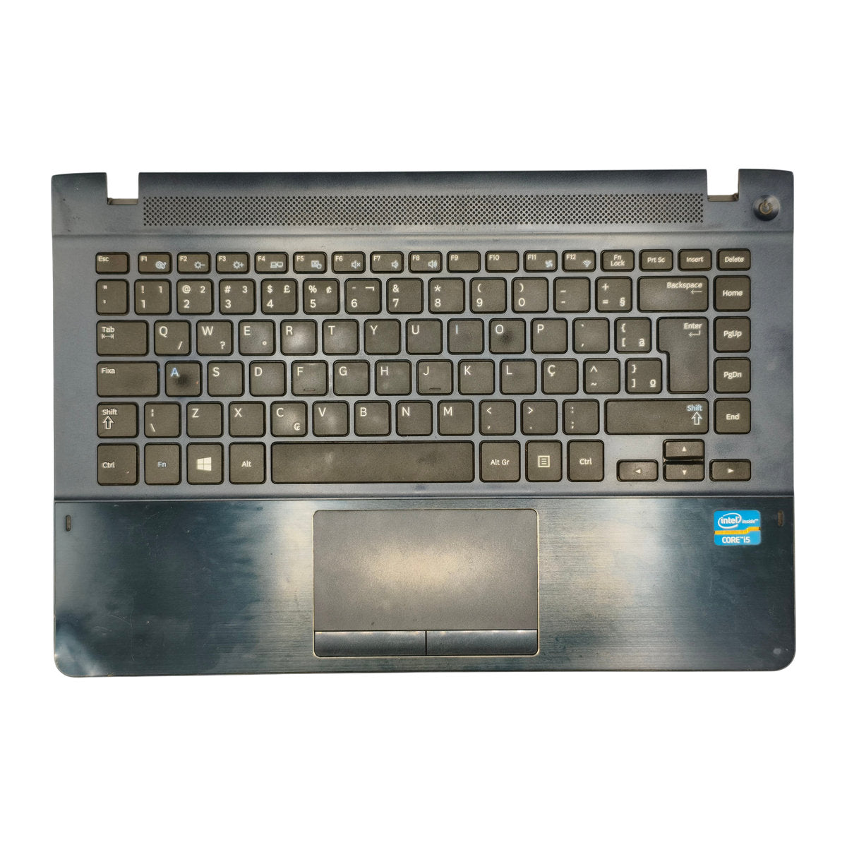 Palmrest Teclado Touchpad Samsung NP470R4E Teclado PT-BR BA75-04579P Com Detalhe