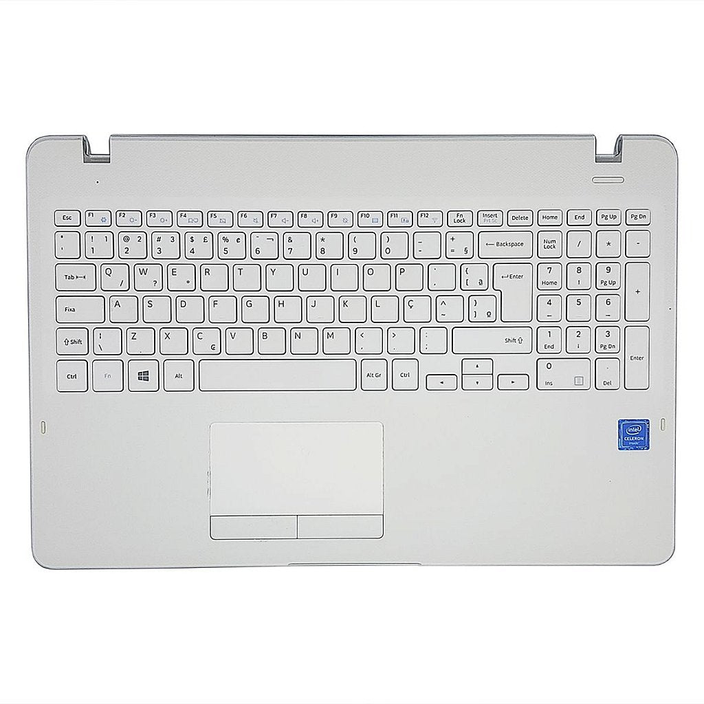 Carcaça Base Com Teclado Notebook Samsung Np300e5k Np300e5m Np300e5l Branco