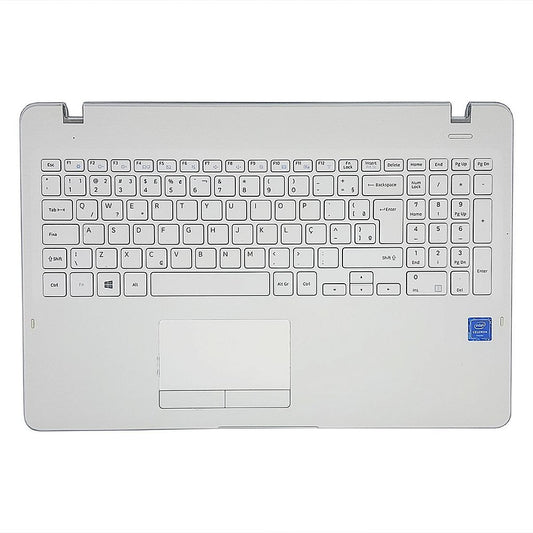 Carcaça Base Com Teclado Notebook Samsung Np300e5k Np300e5m Np300e5l Branco