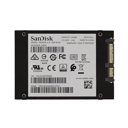 Ssd 240gb SanDisk SSD Plus SDSSDA-240G