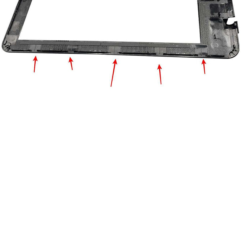 Carcaça Moldura da Tela Notebook Samsung Np300e5m Np300e5k Np300e5l BA61-03085A Ba98-00817a Preto - Detalhe