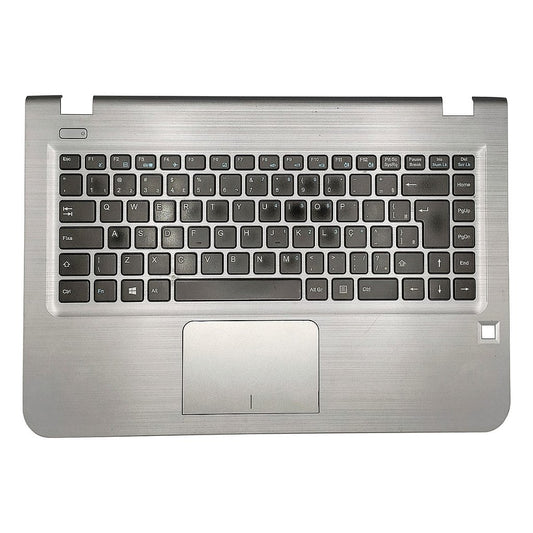 Carcaça Base Superior C/ Teclado Notebook Compaq Cq17 Prata