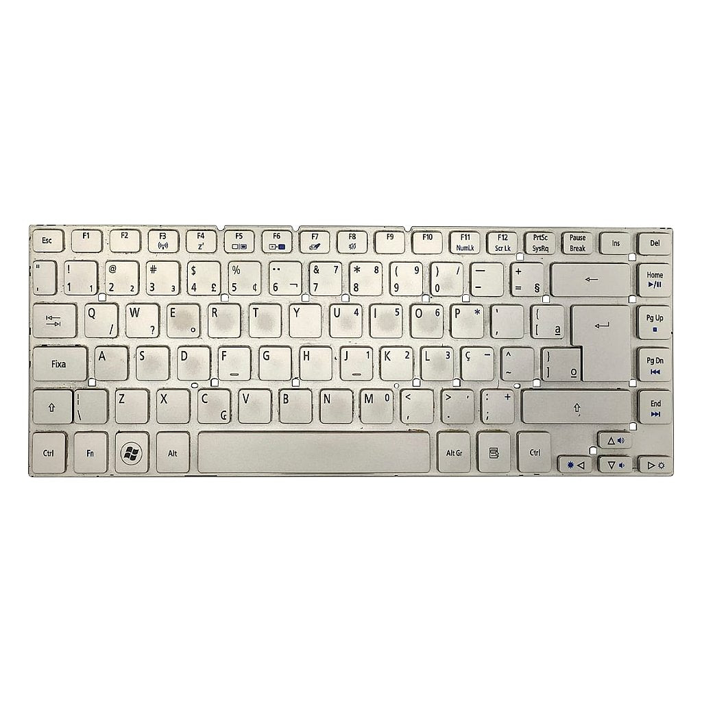 Teclado Para Notebook Acer Aspire V3-471 V3-471g V121646ck2 Aezqs600110 Prata