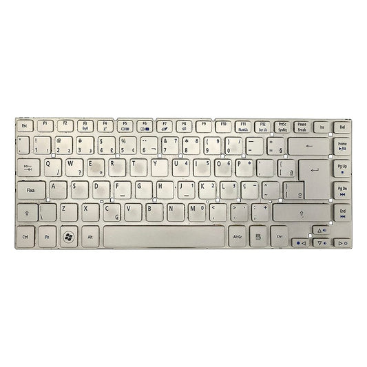 Teclado Para Notebook Acer Aspire V3-471 V3-471g V121646ck2 Aezqs600110 Prata