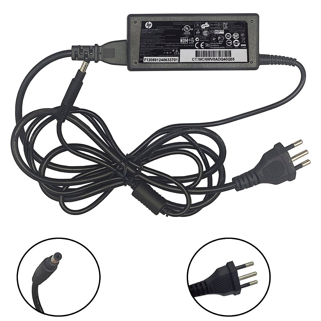 Carregador Notebook Hp 14-b050br 14-b060br 14-B080br 677770-002 613149-001 19,5v 3.33a 4.8x1.7mm Original