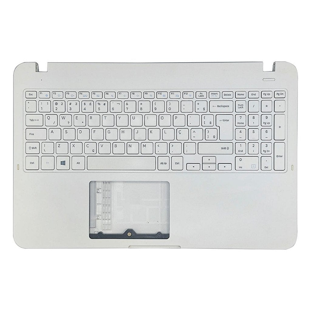 Carcaça Base Com Teclado Notebook Samsung Np350xaa Np350xbe Branco