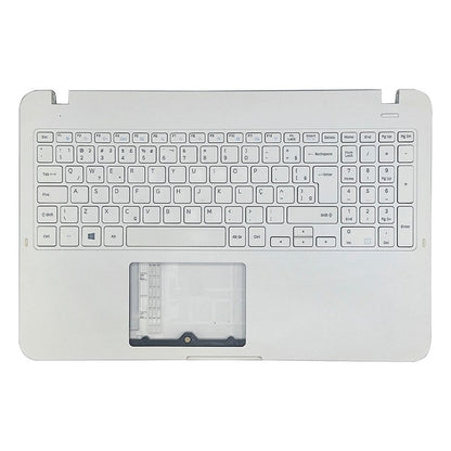 Carcaça Base Com Teclado Notebook Samsung Np350xaa Np350xbe Branco