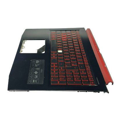 Carcaça Base Com Teclado Notebook Acer Nitro 5 An515-51 ap211000610 Preto e Vermelho com Detalhes