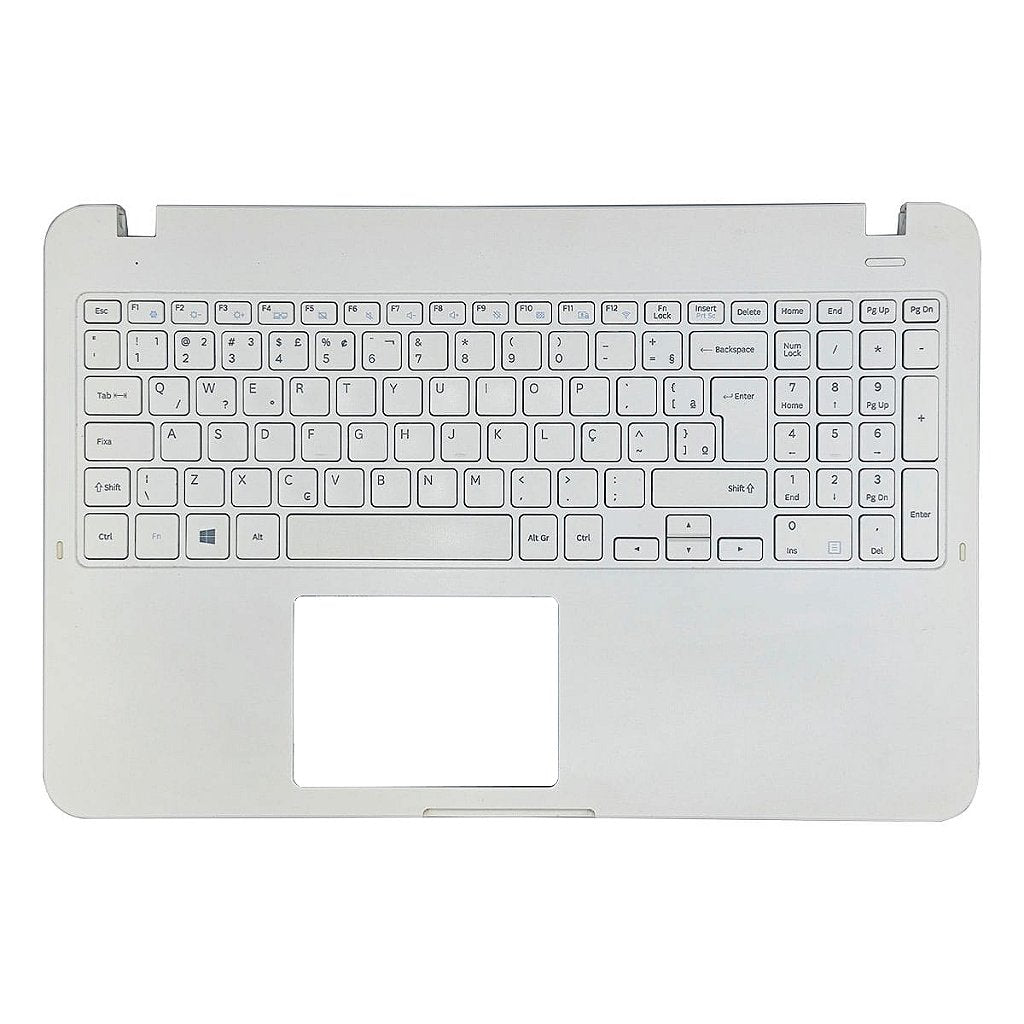 Carcaça Base Superior Com Teclado Notebook Samsung Np350xaa Np350xbe Branco