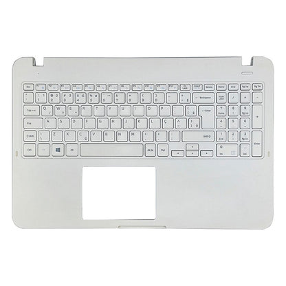 Carcaça Base Superior Com Teclado Notebook Samsung Np350xaa Np350xbe Branco