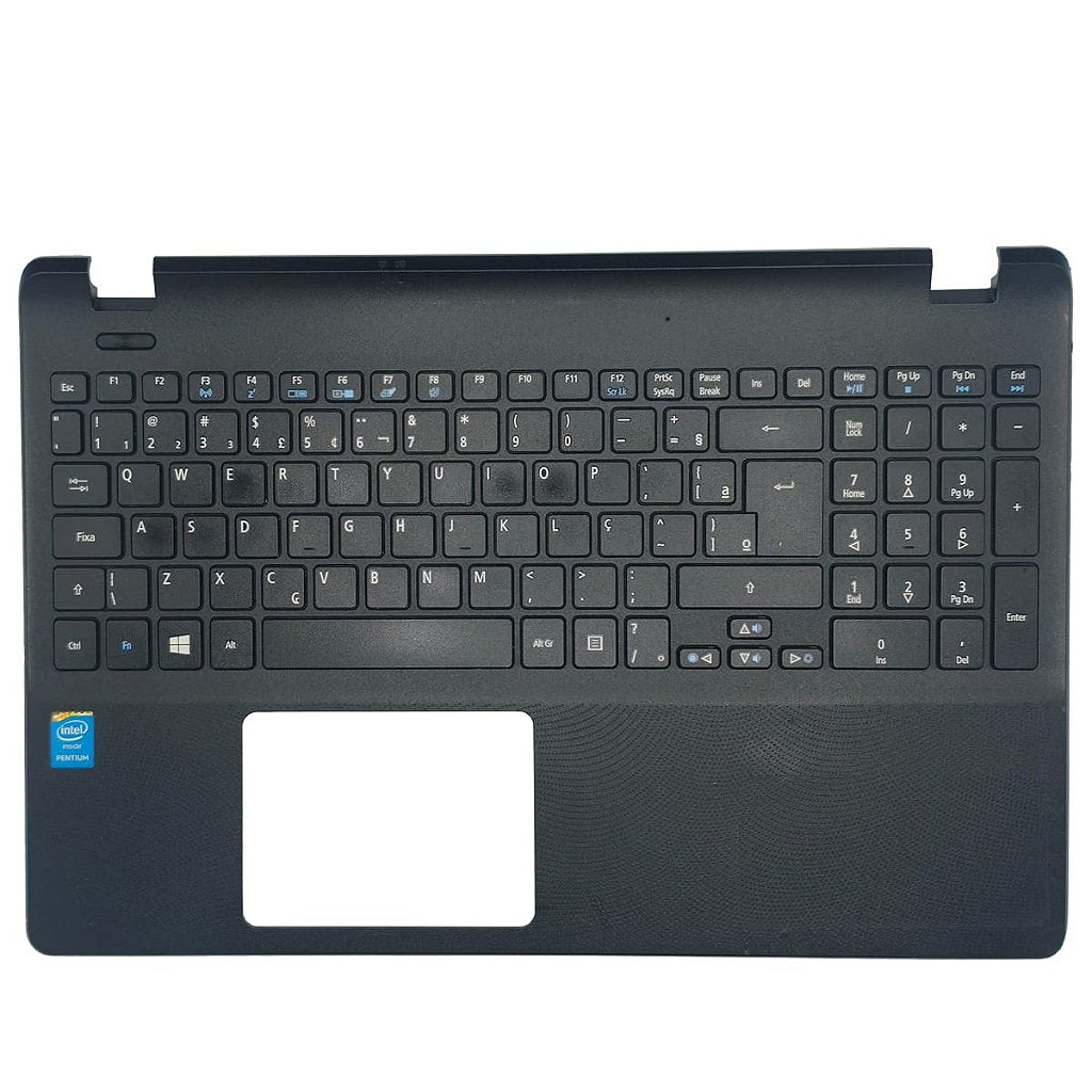 Carcaça Base Superior Com Teclado Pt-Br Para Notebook Acer Aspire Es1-531 439.03701.0012 Com Detalhe