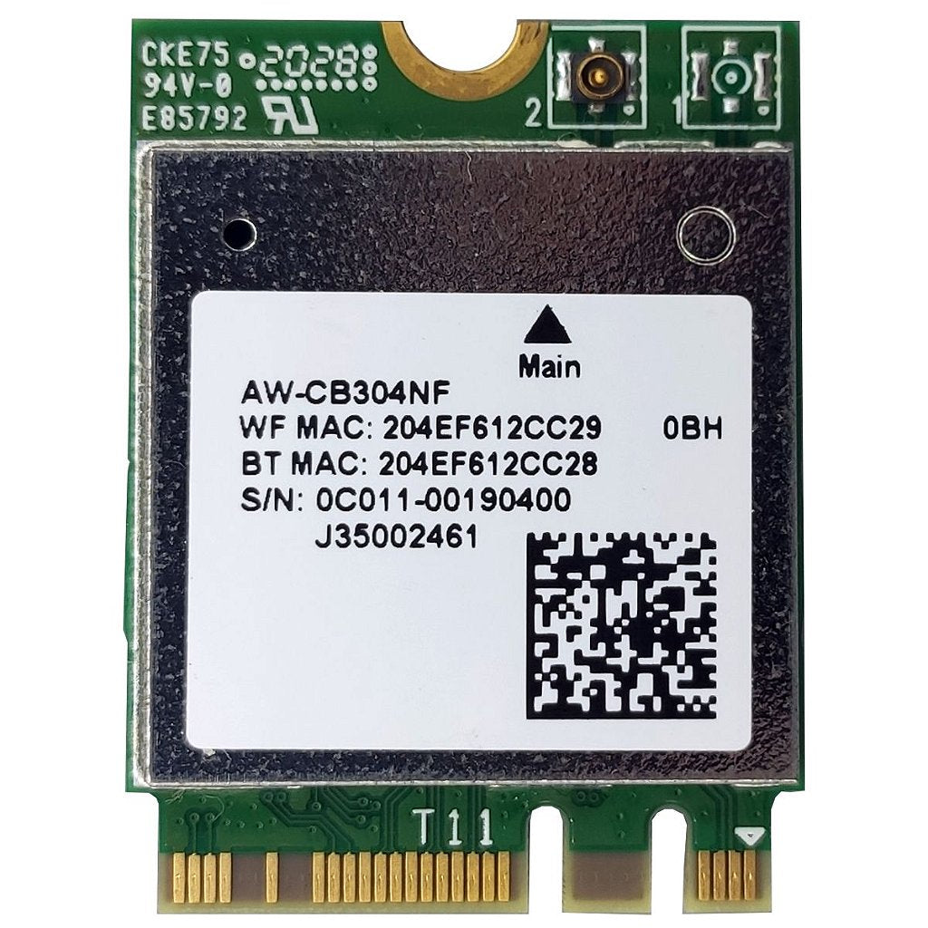 Placa Wifi 5ghz Bt4.2 Wireless Aw-Cb304nf Realtek Rtl8821ce Para Notebook