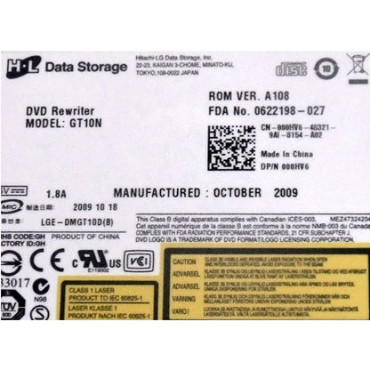 Gravador Leitor Dvd Notebook Dell Inspiron I1428 Gt10n 12mm
