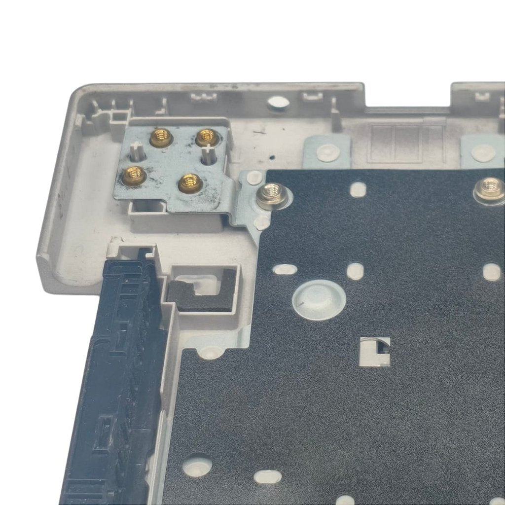 Carcaça Base Com Teclado Pt-br Notebook Samsung Np550xcj Prata Com Detalhe