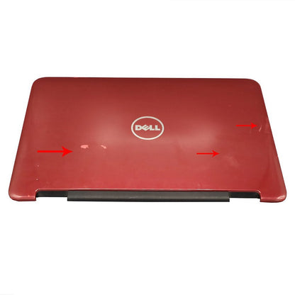 Carcaça Tampa Da Tela Notebook Dell Inspiron N4050 Vermelho - Detalhe