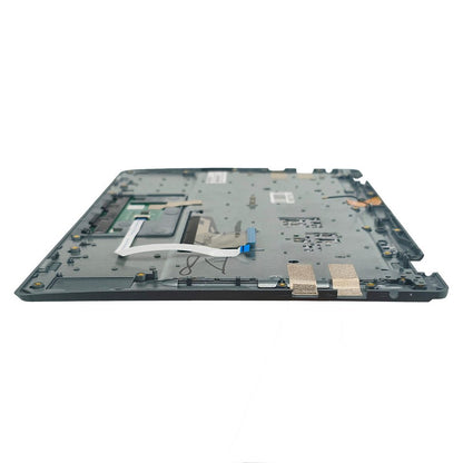 Carcaça Base Superior Com Teclado Pt-br e Touchpad Para Notebook Positivo Duo 2 em 1 C4128b Cinza