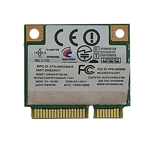 Placa Wireless Wifi Notebook Atheros Ar5b95
