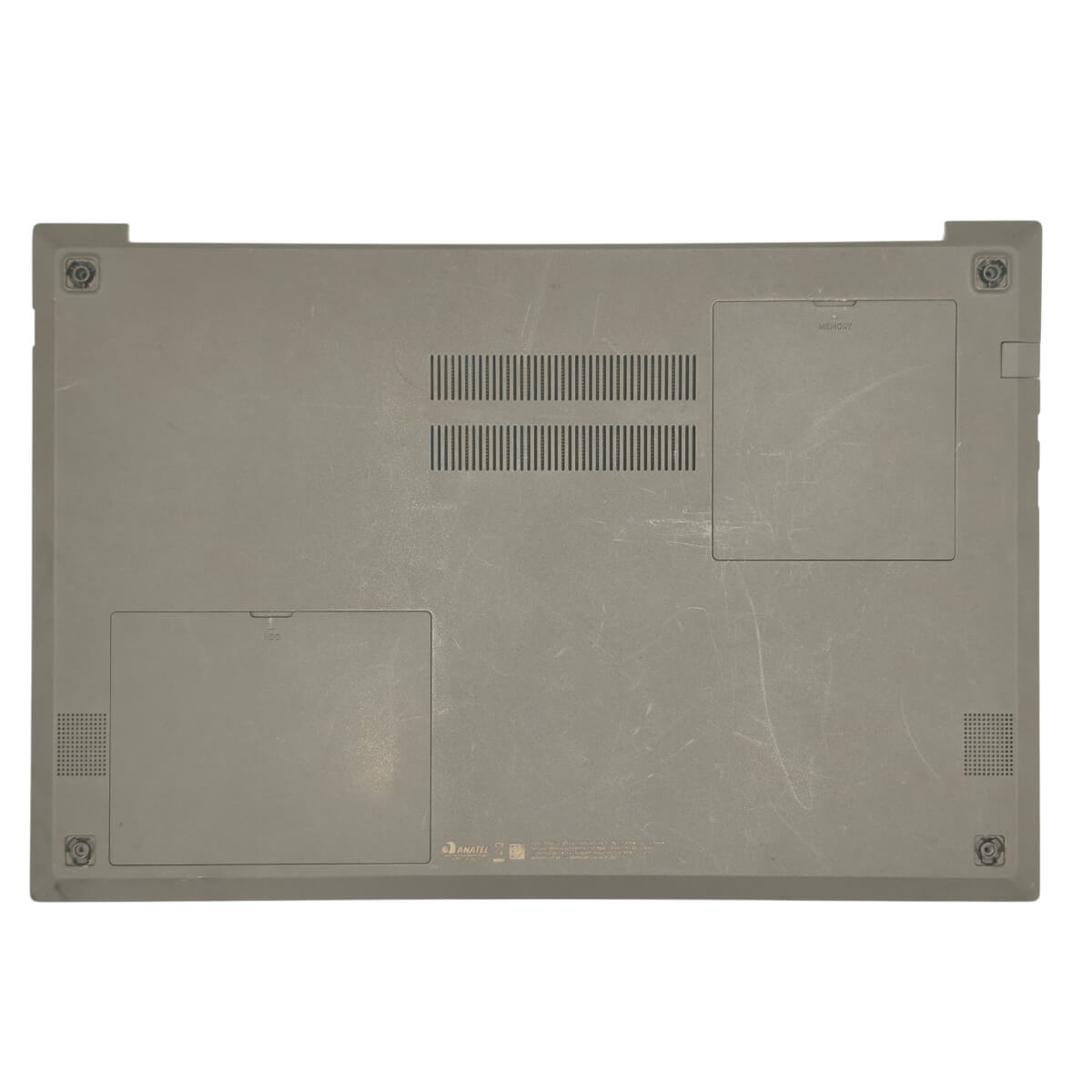 Carcaça Base Inferior Notebook Samsung NP550XCJ BA98-02281A Cinza Com Detalhe