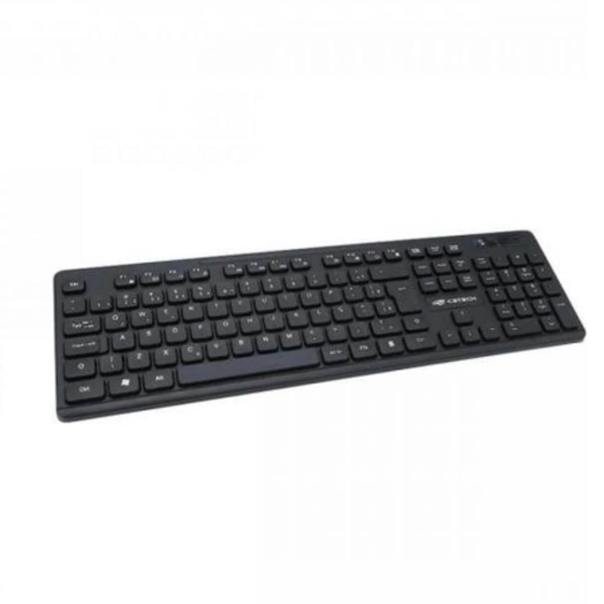Teclado Sem Fio C3Tech K-W20 ABNT2 2.4GHz 12 Teclas Multimidia 107 Teclas